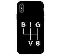 Carcasa para iPhone X/XS Big V8 Cambio 4 Marchas - Diseño Muscle Car Vintage