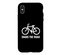 Carcasa para iPhone X/XS Bike Share The Road with Bicycle for Biking and Bikers