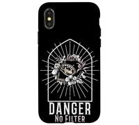 Carcasa para iPhone X/XS Biker Mom Danger Sin Filtro