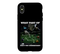 Carcasa para iPhone X/XS Billiards Physics Alien Nerd Pool Player