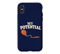 Carcasa para iPhone X/XS Biología Ciencia Humor Mi potencial Broma reproductiva