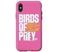 Carcasa para iPhone X/XS Birds of Prey White and Yellow Logo