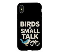 Carcasa para iPhone X/XS Birds > Small Talk Humor Birdwatching