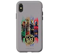 Carcasa para iPhone X/XS Black Adam Justice Society Cyclone, Hawkman, Dr. Fate