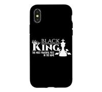 Carcasa para iPhone X/XS Black King - The Most Powerful Piece In The Game - History
