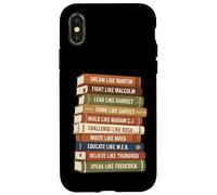 Carcasa para iPhone X/XS Black Leaders African American Teachers Education Pride