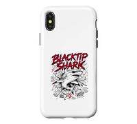 Carcasa para iPhone X/XS Blacktip Shark Hello Sharky Atacando Océano
