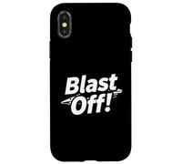 Carcasa para iPhone X/XS Blast Off! Rocket Ship Space Launch Design