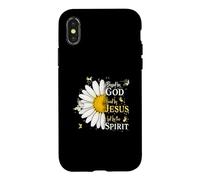 Carcasa para iPhone X/XS Blessed by God Loved by Jesus Led by Spirit Faith