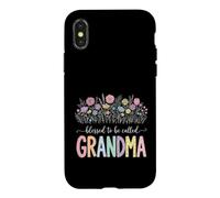 Carcasa para iPhone X/XS Blessed To Be Called Grandma Diseño Floral