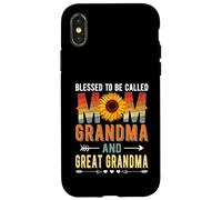 Carcasa para iPhone X/XS Blessed To Be Called Mom Grandma Great Grandma Mother's Day