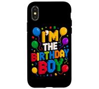 Carcasa para iPhone X/XS Bloques de Ladrillos de construcción I'm The Birthday Boy Master Builder
