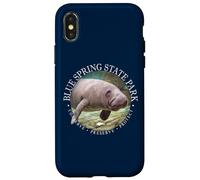 Carcasa para iPhone X/XS Blue Spring State Park Orange City Florida Manatí Sea Cow