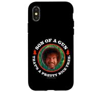 Carcasa para iPhone X/XS Bob Ross Son of a Gun