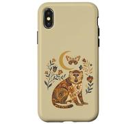 Carcasa para iPhone X/XS Boho Celestial Baboon Moon Floral