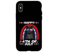 Carcasa para iPhone X/XS Bombay Cat Happy 4th of July Patriotic American Cats Lovers