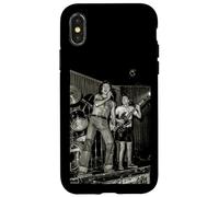 Carcasa para iPhone X/XS Bon Scott & Angus Young ACDC en Vivo por Dick Barnatt