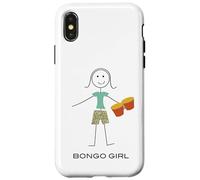 Carcasa para iPhone X/XS Bongo Divertido para Mujer, Regalos para Chicas músicas