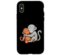 Carcasa para iPhone X/XS Bonito Animal Divertido para bebés de Punch Monkey