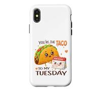 Carcasa para iPhone X/XS Bonito diseño gastronómico de You'Re The Taco To My Tuesday
