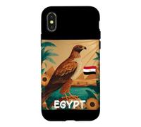 Carcasa para iPhone X/XS Bonito Disfraz de águila esteparia egipcia para niños y niñas