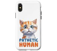 Carcasa para iPhone X/XS Bonito gráfico Humano patético de Gato