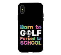 Carcasa para iPhone X/XS Born TO Golf 16 AÑOS Golfista 16 DE Nacimiento