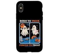 Carcasa para iPhone X/XS Born To Trick Sarcastic Retro Funny Adult Humor