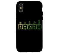 Carcasa para iPhone X/XS Botánica Tabla periódica Ciencias Jardinería Botánico