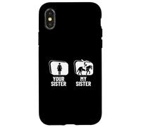 Carcasa para iPhone X/XS Bóvedas a Caballo Tu Hermana Mi Hermana Ecuestre Bóvedas