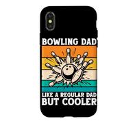 Carcasa para iPhone X/XS Bowling Dad Divertido Día del Padre Marido Papi Padre Bolos