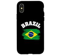 Carcasa para iPhone X/XS Brazil National Flag Country Pride Roots Vintage Gift