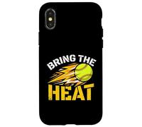 Carcasa para iPhone X/XS Bring The Heat - Jarra de Cuerda de Lanzamiento rápido para sóftbol