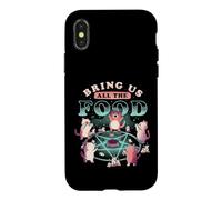 Carcasa para iPhone X/XS Bring Us All The Food Cat Seance Lindo Pentagram EduEly