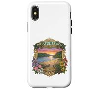 Carcasa para iPhone X/XS Bristol Beach State Park Nueva York - Recuerdo novedoso