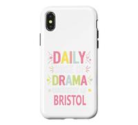 Carcasa para iPhone X/XS Bristol Personalized Name Funny Cute Custom Bristol Name