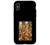 Carcasa para iPhone X/XS British Food Campo Mostaza Salchicha Roll