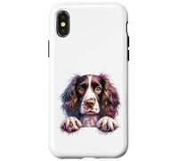 Carcasa para iPhone X/XS Brittany English Springer Spaniel Cocker Spaniels Cara de Perro