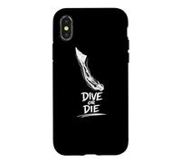 Carcasa para iPhone X/XS Bucear O Morir Apnea Apnea Atletas Buceo