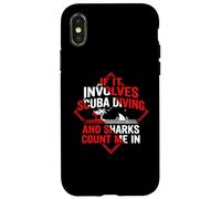 Carcasa para iPhone X/XS Buceo | Si Involucra Buceo y Tiburones Cuenta Conmigo