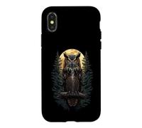 Carcasa para iPhone X/XS Búho Nocturnal Bird of Prey Silent Wise Spirit Hunter