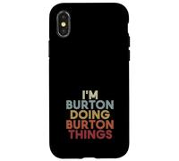Carcasa para iPhone X/XS Burton Name Burton Personalized Name First Given