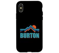 Carcasa para iPhone X/XS Burton South Carolina Vintage Retro Montañas Senderismo al Aire Libre