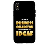 Carcasa para iPhone X/XS Business Collector Entrepreneur Businessman Owner Idgaf CEO