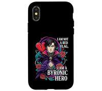 Carcasa para iPhone X/XS Byronic Hero Red Flag Dark Academia Literature