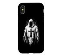 Carcasa para iPhone X/XS Caballero Sagrado gótico con Capucha y túnica Cruzada