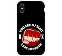 Carcasa para iPhone X/XS Cage Fighter MMA Mix Artes Marciales Jiu Jitsu