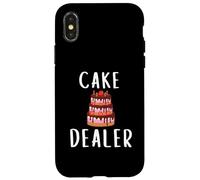 Carcasa para iPhone X/XS Cake Dealer Funny Cake Decorator Costume Pastry Baking Cakes