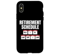 Carcasa para iPhone X/XS Calendario de jubilación: Ahora Hago lo Que Quiero