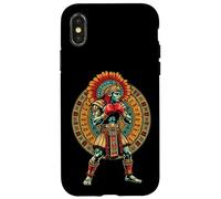Carcasa para iPhone X/XS Calendario Guerrero Azteca de MMA Mexicano